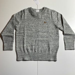 Gap Kids Grey Sweater with Bear Logo - Size 4 Years